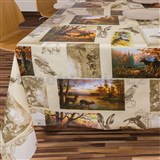 Ubrus metráž lesní zvěř - POSLEDNÍ METRY