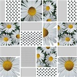 Ubrus metráž kopretiny s čtyřlístky