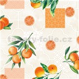 Ubrus metráž pomeranče