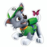 3D Pěnová dekorace na zeď Tlapková patrola Rocky (Paw Patrol)