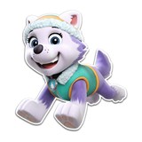 3D Pěnová dekorace na zeď Tlapková patrola Everest (Paw Patrol)