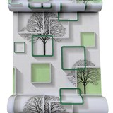 Samolepící fólie stromy s rámečky s 3D efektem zelené 45 cm x 10 m