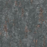 Vliesové tapety na zeď GMK4 omítkovina tmavě šedá s bronzovými detaily