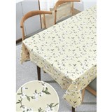 Ubrus metráž třešňové květy na žlutém podkladu