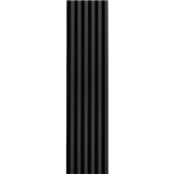 Dekorační panely černý mat 3D lamely na filcovém podkladu 270 x 30 cm