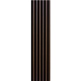 Dekorační panely dub tmavý 3D lamely na filcovém podkladu 270 x 30 cm