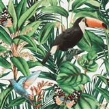 Vliesové tapety na zeď IMPOL Paradisio 2 fauna a flora na krémovém podkladu - POSLEDNÍ KUSY