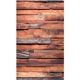 Vliesové fototapety dřevěná stěna rozměr 150 cm x 250 cm - POSLEDNÍ KUSY
