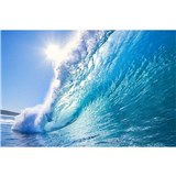 Vliesové fototapety mořské vlny rozměr 375 cm x 250 cm