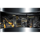 Fototapety 3D výhled na město rozměr 368 cm x 254 cm