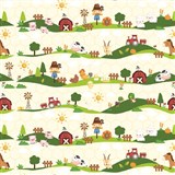 Samolepící fólie FARM dětská farma- 45 cm x 15 m AKCE