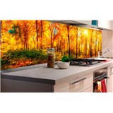 Samolepící tapety za kuchyňskou linku slunný les rozměr 180 cm x 60 cm - POSLEDNÍ KUSY