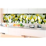 Samolepící tapety za kuchyňskou linku tulipány rozměr 350 cm x 60 cm
