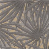 Vliesové tapety na zeď IMPOL Metropolitan Stories palmové listy šedé na matně zlatém podkladu