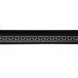 Polystyrenové dekorativní lišty, rozměr 1000 x 50 x 90 mm, černo-stříbrná s řeckým klíčem