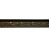 Polystyrenové dekorativní lišty, rozměr 1000 x 45 x 90 mm, vlnovky černo-zlaté