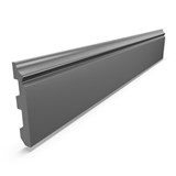 Podlahová lišta soklová XPS DP5-S šedá rozměr 2000x12,6x79mm