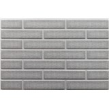 Obkladové panely 3D PVC rozměr 440 x 580 mm cihla světle šedá s bílou spárou