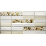 Obkladové 3D PVC panely rozměr 955 x 480 mm obklad bílý s mušlemi