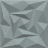Obkladové panely 3D PVC Quarz stříbrno-šedý 500 x 500 mm, tloušťka 1 mm - POSLEDNÍ KUSY