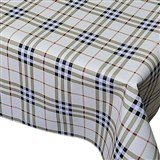 Ubrus metráž káro šedo-béžové