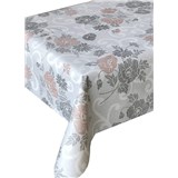 Ubrus metráž vlčí máky šedé s ornamenty