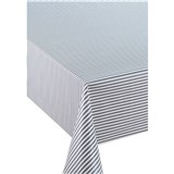 Ubrusy návin 20 m x 140 cm pruhy šedo-bílé