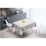 Ubrus metráž kolečka hnědo-bílé - POSLEDNÍ METRY