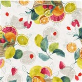 Ubrusy návin 20 m x 140 cm akvarel s ovocným motivem