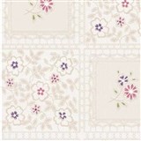 Ubrus metráž krajkový vzor s výšivkou