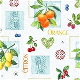 Ubrusy návin 20 m x 140 cm citrusy