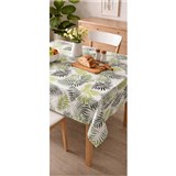 Ubrus metráž palmové listy zeleno-černé