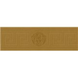 Luxusní vliesové bordury Versace III hlava medúzy s řeckým klíčem zlatá - POSLEDNÍ KUSY
