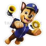3D Pěnová dekorace na zeď Tlapková patrola Chase v akci (Paw Patrol)