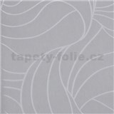 Vliesové tapety na zeď Colani Visions abstraktní listy šedé se stříbrnou konturou  AKCE
