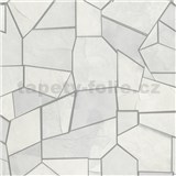 Vliesové tapety na zeď ELLE DECORATION 4 geometrický vzor bílo-šedý
