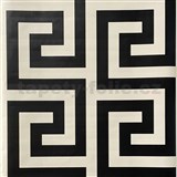 Samolepící fólie geometrický vzor černo-krémový 45 cm x 10 m