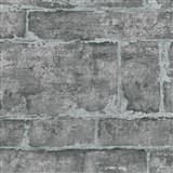 Vliesové tapety na zeď IMPOL GMK kamenná stěna tmavě šedá se stříbrnou spárou