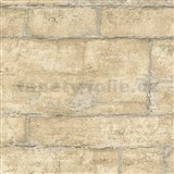 Vliesové tapety na zeď IMPOL GMK kamenná stěna pískově žlutá