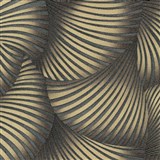 Vliesové tapety na zeď GMK Fashion for walls  5 3D twill zlatý na tmavě šedém podkladu