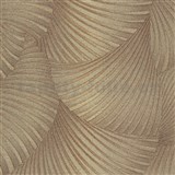 Vliesové tapety na zeď GMK Fashion for walls  5 3D twill zlatý na hnědém podkladu