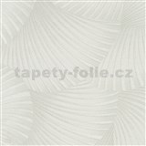 Vliesové tapety na zeď GMK Fashion for walls  5 3D twill bílý na krémovém podkladu