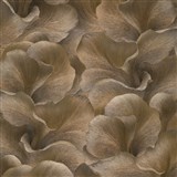 Vliesové tapety na zeď GMK Fashion for walls  5 florání vzor metalicky tmavě hnědý