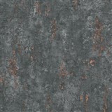 Vliesové tapety na zeď GMK4 omítkovina tmavě šedá s bronzovými detaily