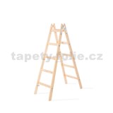 Štafle malířské PREMIUM, 5 příček, dřevěný žebřík, 150kg, ZDARMA DOPRAVA