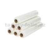 Stretch fixační folie TRANSPARENT, čirá strečová fólie, šířka 50 cm, 450m, 12my
