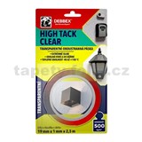 Oboustranná páska HIGH TACK CLEAR 19mm x 2,5m - BLISTR