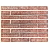 Obkladové panely 3D PVC rozměr 440 x 580 mm cihla červená s krémovou spárou