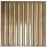 Obkladové panely 3D PVC SLATS dřevo hnědé 500 x 500 mm, tloušťka 1 mm - POSLEDNÍ KUSY