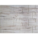 Obkladové panely 3D PVC rozměr 440 x 580 mm nepravidelný obklad strukturovaný krémový s žíháním